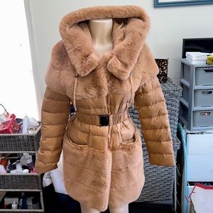 Faux Fur Winter Coat size S